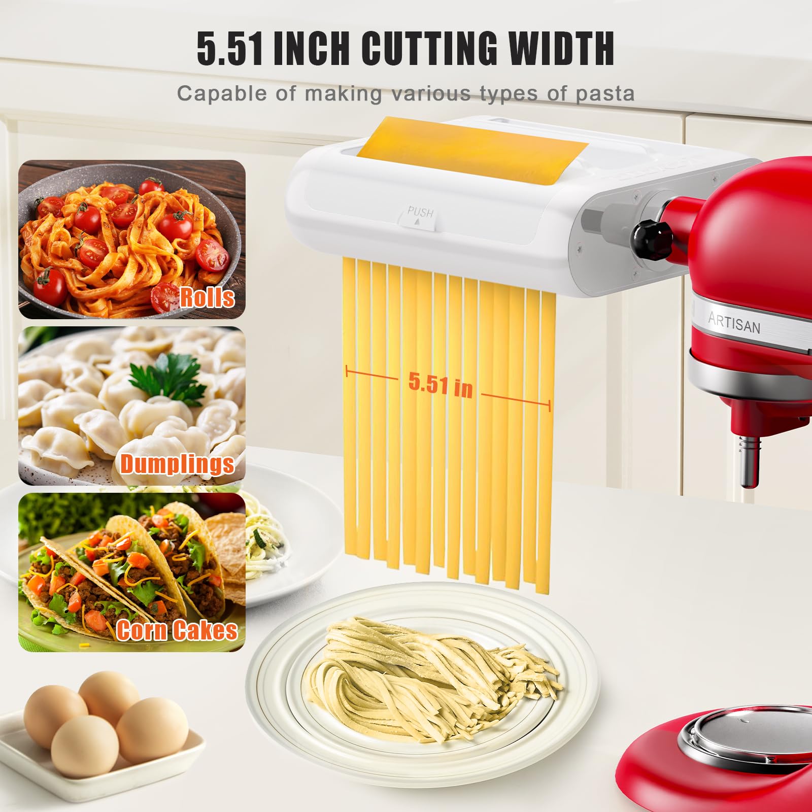 Amazon | パスタメーカー 3イン1アタッチメント KitchenAidスタンド